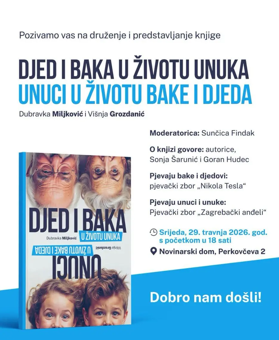 Predstavljanje knjige Djed i baka u životu unuka - 29. travnja 2026.